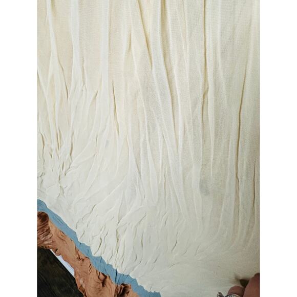 PAMELA LOVE x RTR Multicolored Color Block Crewneck Chiffon Midi Dress Size L - Picture 8 of 15